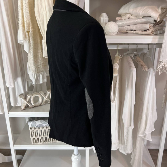 41 Hawthorn size small black jacket with wool shoulder patches & accents #1345 - Picture 4 of 9